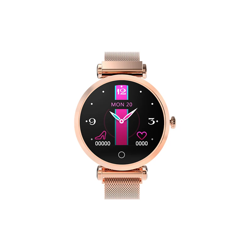 steel gold Смарт-браслет R6 Для женщин модные часы Smart watch монитор сердечного ритма, с экраном сердцебиения, умные часы дропшиппинг плавать водонепроницаемые часы в подарок - Цвет: steel gold