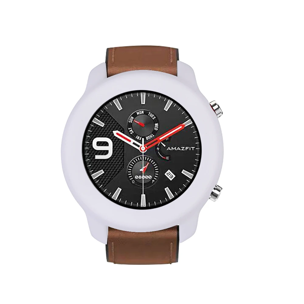 1 Защитный чехол для Xiaomi Amazfit Gtr 47 мм средство защиты ПК Рамка для Xiaomi Gtr часы Защита оболочки аксессуары ремешок - Цвет: 1