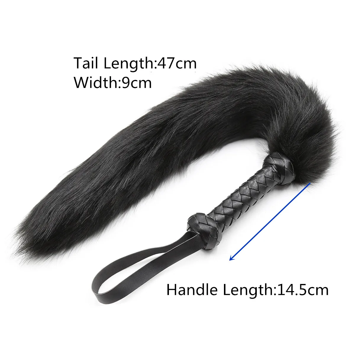 Adults Sex Products of Tail Whip with Leather Handle for Bdsm Bondage Hotwife Fetish Spank Paddle Erotic Accessories picture