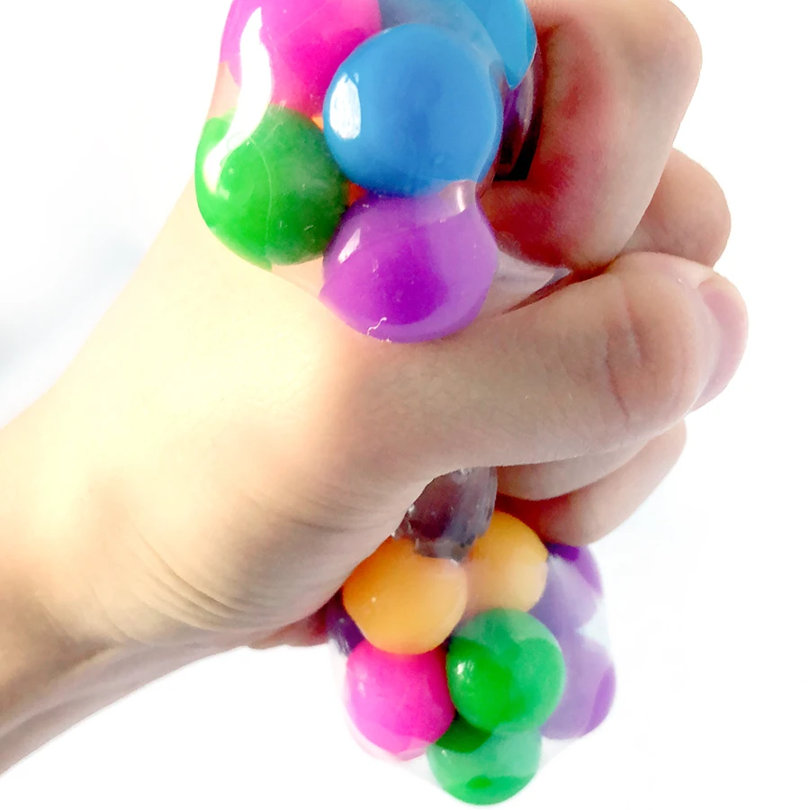Anti Stress Face Reliever Colorful Ball Autism Mood Squeeze Relief Healthy Toy Fun Gadget Vent Children Gift Fidget for Kids | Игрушки и