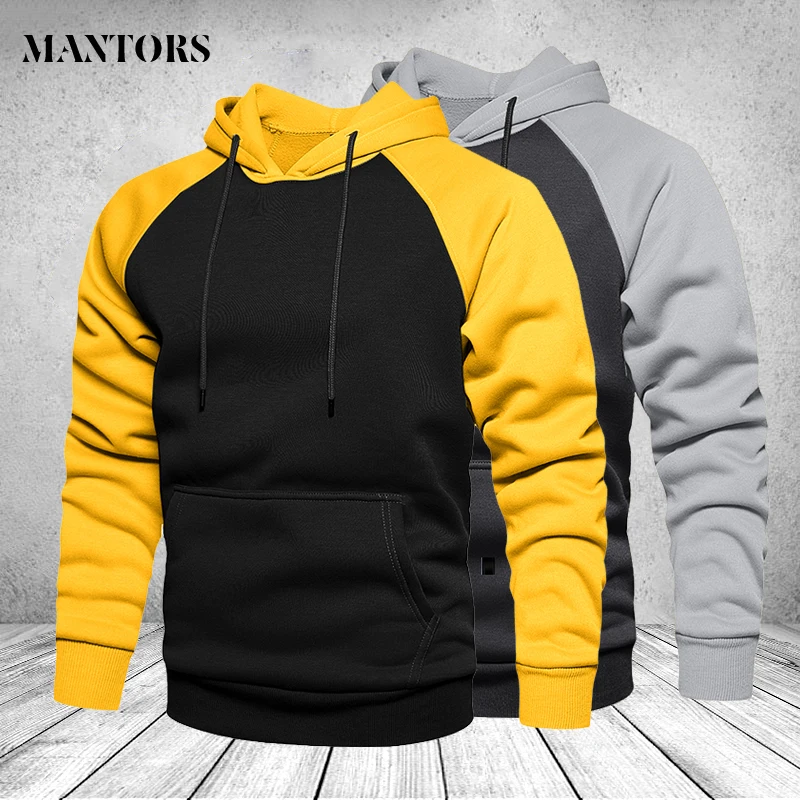 Sudaderas con capucha de los hombres de moda de mujer Patchwork ropa deportiva prendas de vestir Primavera de lana Sudadera con capucha de Hip Hop hombre marca Casual Tops tamaño de la UE