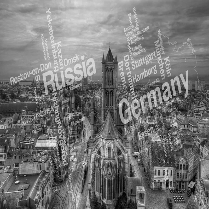 

Dropship Wallpaper Grey Paris Ancient City Retro Style Custom Mural Wallpaper Wall Covering Living Room Papel Para Pared