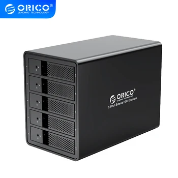 

ORICO 95 Series 5 Bay 3.5'' SATA to USB 3.0 HDD Docking Station For 80TB UASP With 150W Internal Power Adaper Aluminum HDD Case
