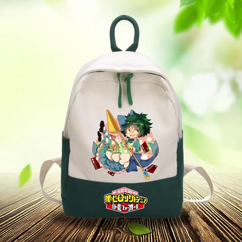 

My Hero Academia Student Backpack Anime Schoolbag Leisure Oxford Computer Bag Women Men School Bags Teenage Girls Boys