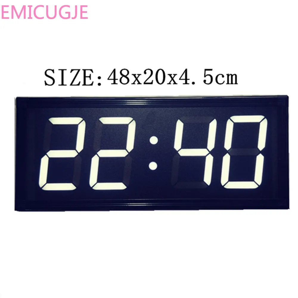 

Digital Hanging Clock Brightness Livingroom Modern Decor ClockLarge Size Remote Control LED Alarm Clock Electronic