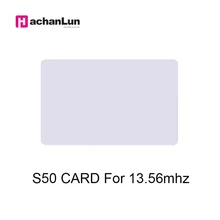 50 шт./лот 13,56 МГц, RFID платы тег 0,8 мм для доступа Управление посещаемость времени MF S50 Системы ISO14443A близость карта памяти IC тонкий