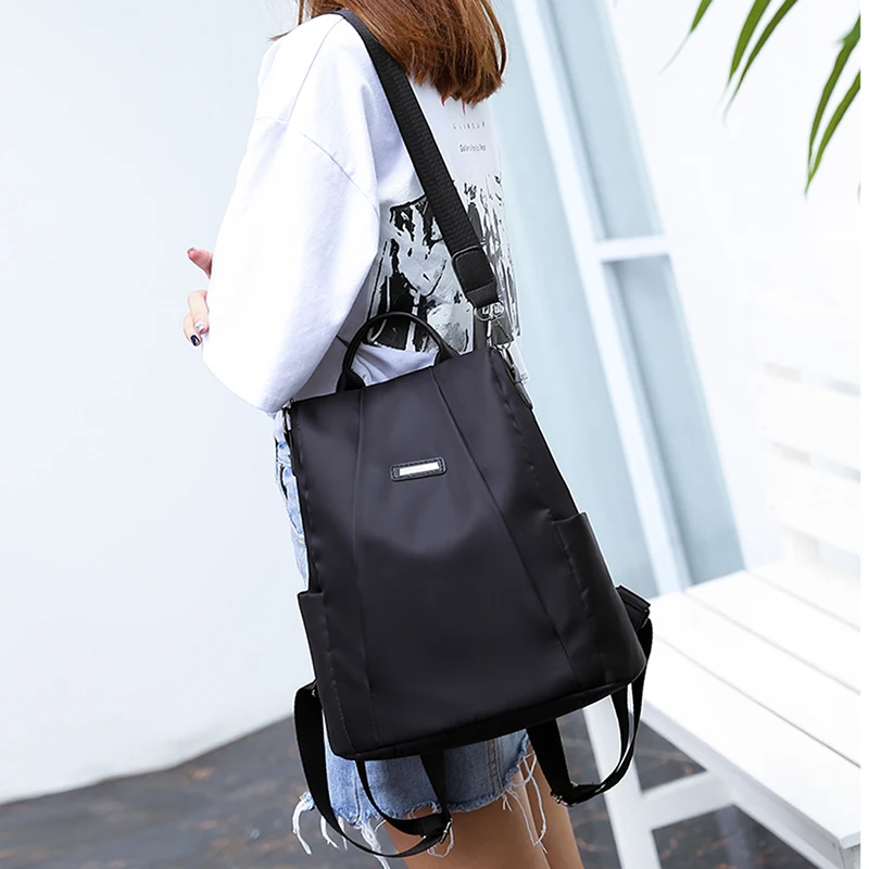 New Women's Portable Anti-theft Travel Backpack Girls Casual Nylon Waterproof Bagpack Lager Capacity Shoulder Bag Schoolbag Hot