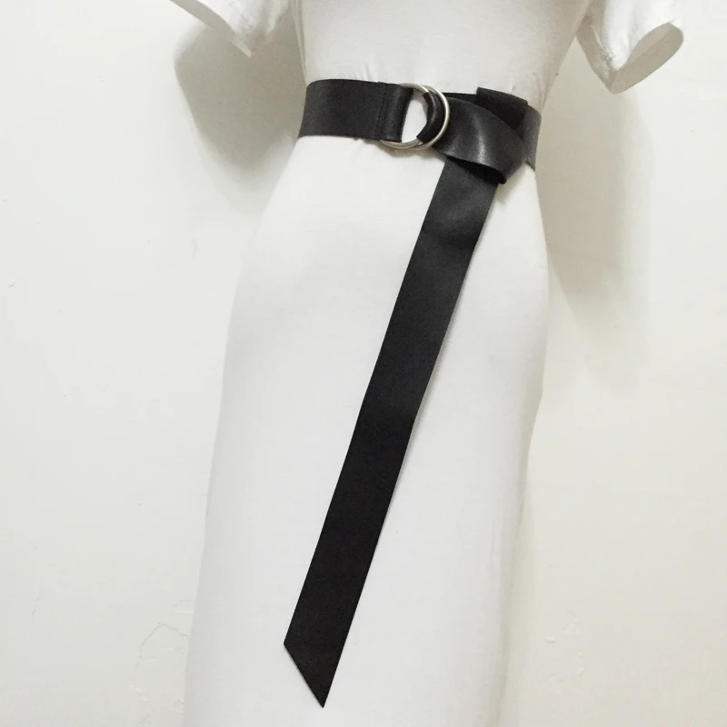 

2020 New Trendy Corset Belts For Women High Fashion Elastic Waistband Female Leather Solid Black Wide Belt Hot Sale Tide ZK808