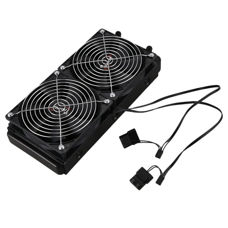 Aluminum 240mm 10 Pipe Water Cooling Cooled Row Heat Exchanger Radiator ...