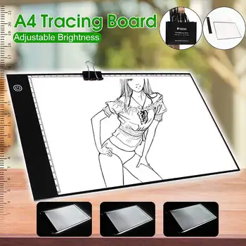 

DC5V USB A4 Graphics Tablet LED Drawing Tablet Art Stencil Drawing Board Light Box Tracing Table Pad Electronics Writing Tablet