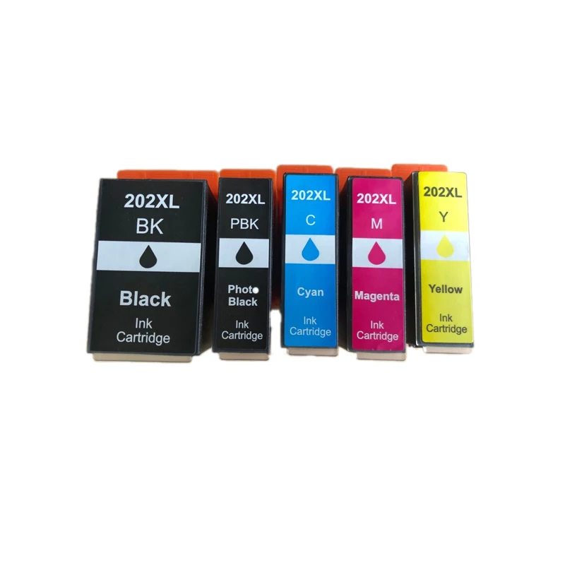 UP New &amp hot 1SET Europe T202XL 202XL full Ink Cartridge With chip compatible for epson XP-6000 XP-6005 XP-6100 XP-6105 printer |