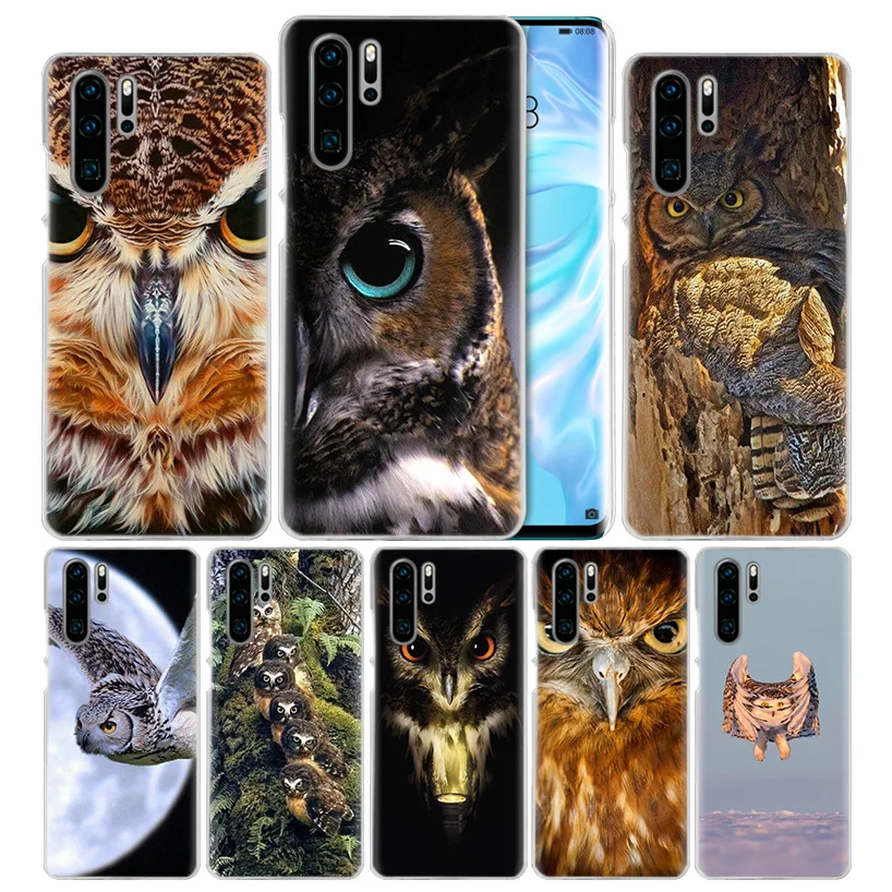 

Camouflage Owl Case for Huawei Mate 30 20 10 P20 P30 Lite Pro P Smart Y9 Prime 2019 Honor 8A 8X 10i PC Phone Cover Bags