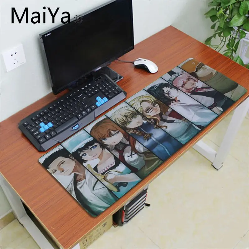 MaiYa steins gate красивый коврик для мышки в стиле аниме скорость/Управление версия большой игровой коврик для мышки с Аниме Коврик для мыши - Цвет: Lock Edge 30x80cm