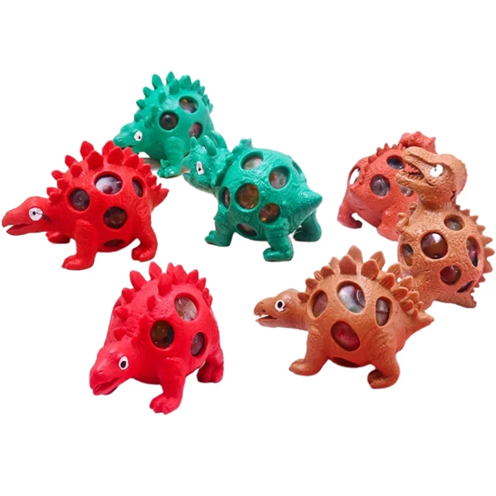 color changing nee dohs Funny  Dinosaur Vent Ball Tricky Toy Decompression Pinch Squeeze Grape Ball Antistress Fidget Toy Random Color For Baby Kid Gift pea pod fidget toy Squeeze Toys