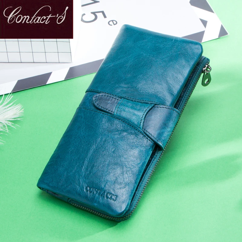 2020 Long Women Genuine Leather Wallets Luxury Lady Clutch Card Wallets Blue Cellphone Money bag Female Coin Purse Portafoglio 2020 Long Women Genuine Leather Wallets Luxury Lady Clutch Card Wallets Blue Cellphone Money bag Female Coin Purse Portafoglio