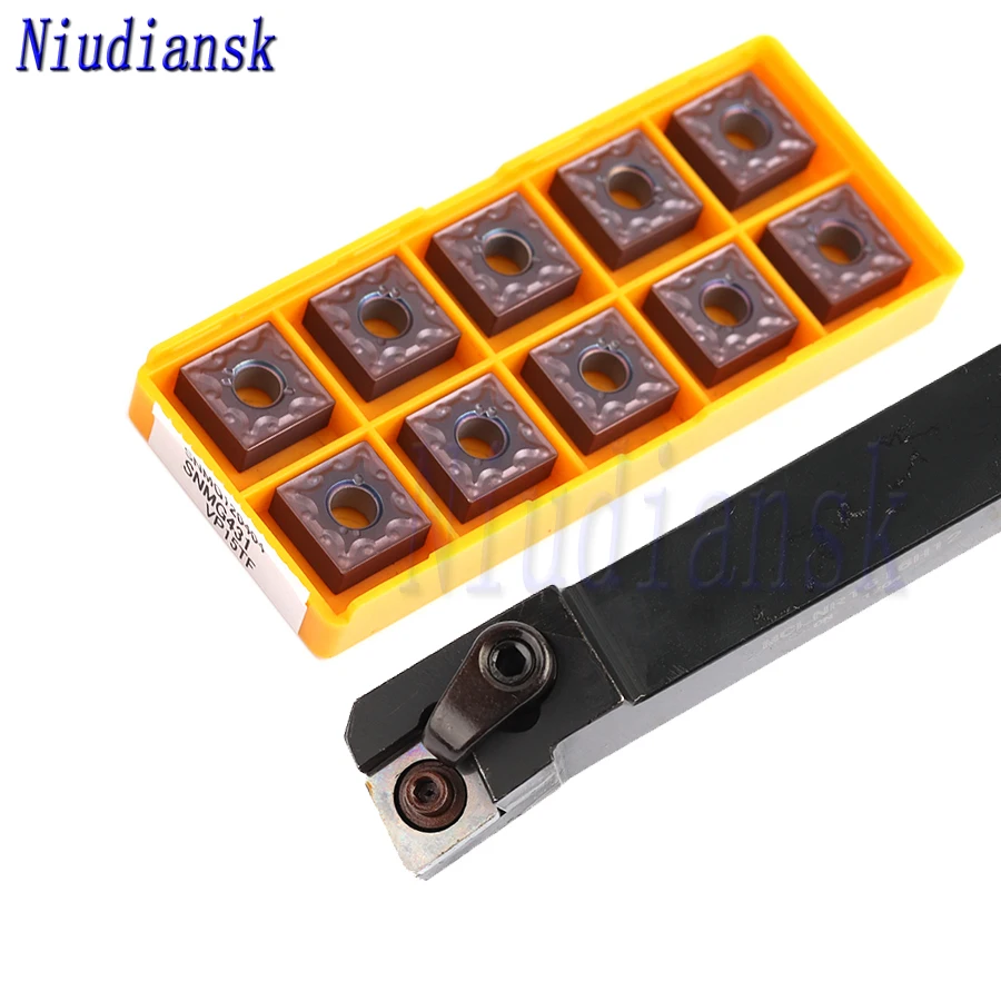 

10pcs SNMG1204 Square Carbide Inserts 1pc MSKNR2020K12 MSKNR2525M12 External Turning Tool Holder MSKNL Arbor CNC Lathe Tools Set