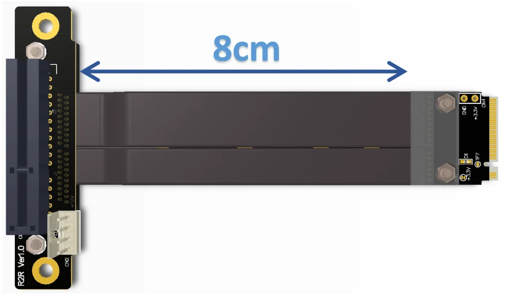 60cm,R42SL R42SF/R42SL/R42SR PCIe x4 3.0 Extension Cable PCI Express 4X to M.2 NVMe M Key 2280 Riser Card Gen3.0 Extender Line 32G/BPS 60cm,R42SL R42SF/R42SL/R42SR PCIe x4 3.0 Extension Cable PCI Express 4X to M.2 NVMe M Key 2280 Riser Card Gen3.0 Extender Line 32G/BPS