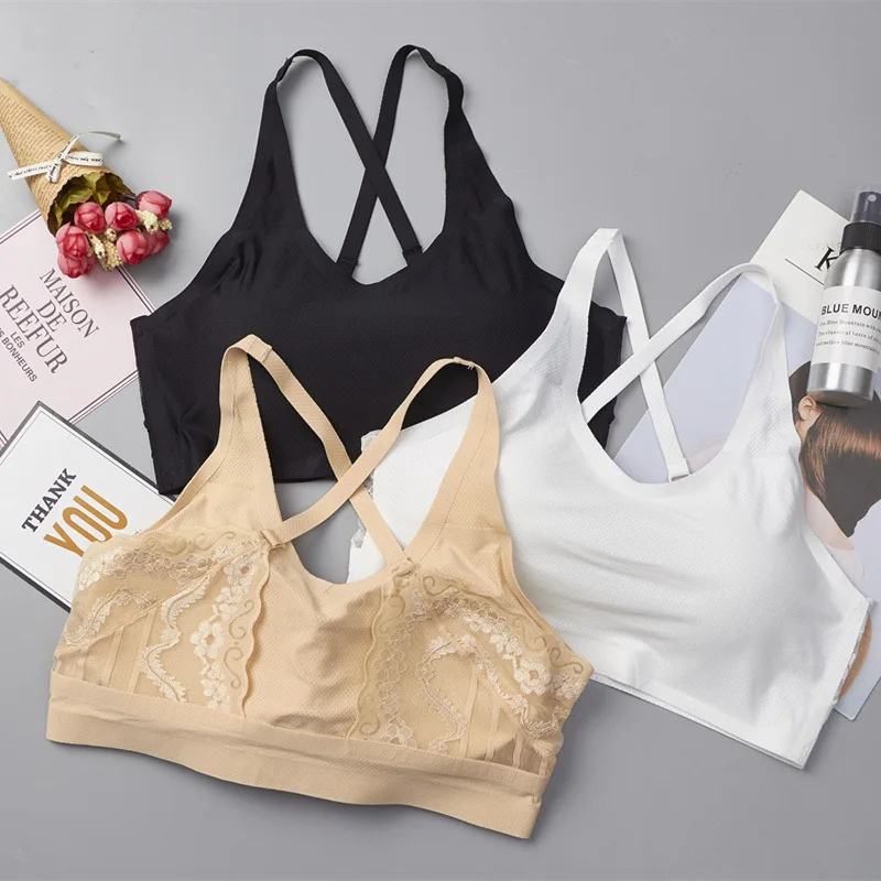 

Sexy Lingerie Seamless Bras for Women Bra Beauty Back Underwear Padded Bralette Sexy Lace Women Bra Top