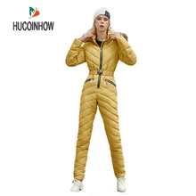 Цельный лыжный комбинезон для женщин, сноуборд, лыжный костюм, зимняя одежда, комбинезон для девочек