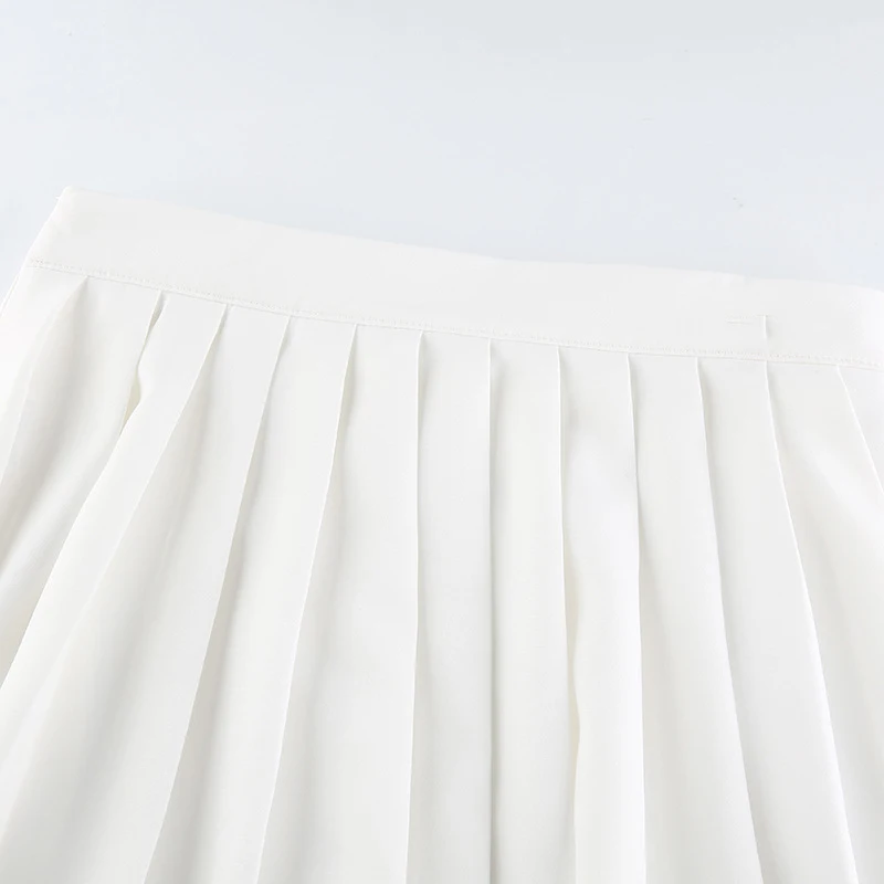 Women’s Pleated Mini Skirt – Elastic Waist Short Skirts