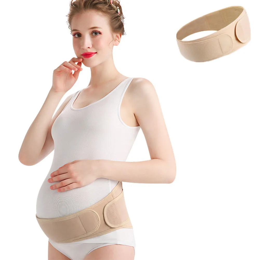 Дородовая повязка для ухода беременной женщины Поддержка послеродового живота корсет для похудения спортивный свободный размер - Цвет: Flesh Tints