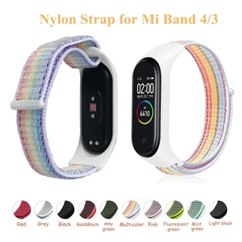 

Nylon Strap For Xiaomi mi band 4 3 Smart Watch Xiomi Mi Band3 Band4 Soft Strap Sport Wristbands For Miband 4 NFC Global Bracelet