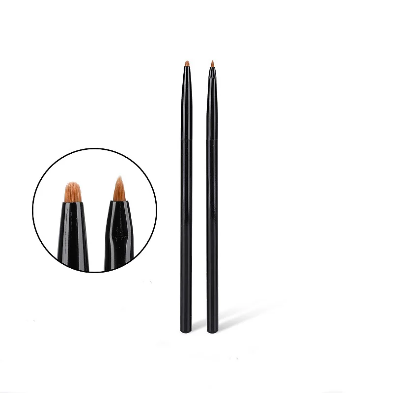 2Pcs Eyebrow Eyeliner Brush Precision Small Angle Eyeliner Brush High