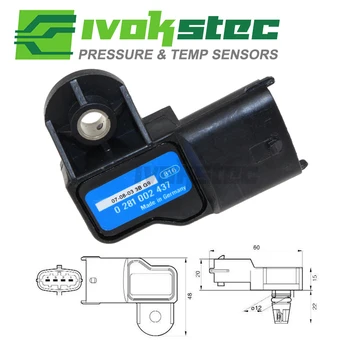 

3 Bar Original Boost MAP Sensor For Opel Vauxhall Astra G H Signum Vectra C Zafira 1.3 1.9 Cdti 73503657 0281002845 0281002437