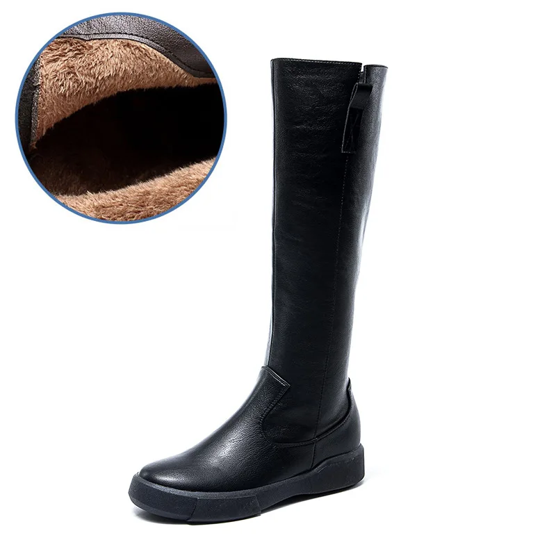 tall black winter boots