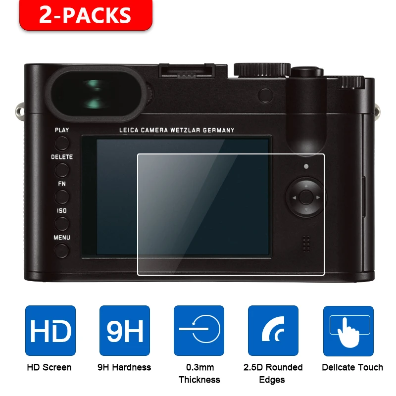 2 шт. для Leica Q2 Q SL CL S C M P M10 M9 E M8 X Vario D Lux P/5/3 X1 X2 LUX6 защита экрана из закаленного