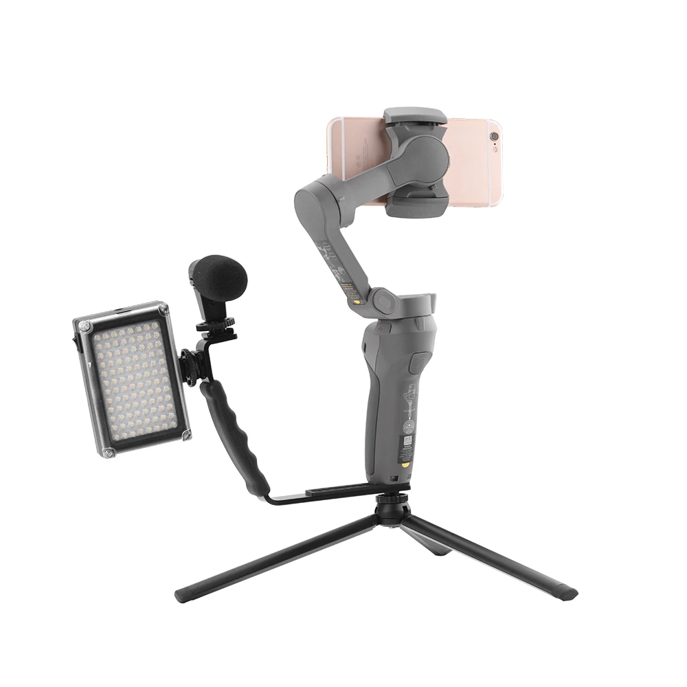 L кронштейн Подставка для Zhiyun Smooth Q 4/DJI OSMO Mobile 2 3 микрофон/Ligh