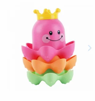

Bubble Bath Tub Floating Toys,3Pcs Non-Toxic Fun Octopus Stacking Cups Toddlers for Baby Kids Gift Early Education
