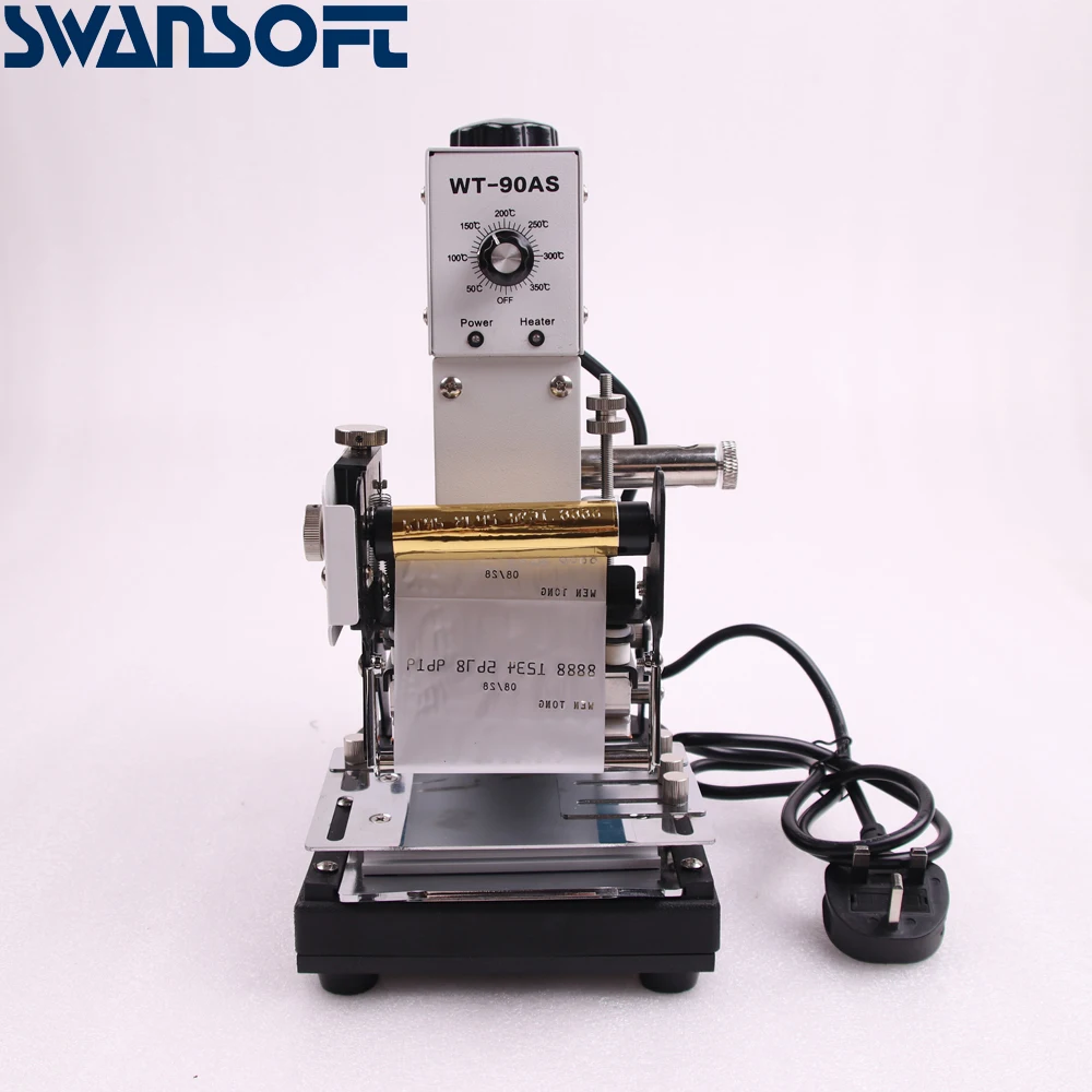  SWANSOFT PVC Card Invitation Card Hot Stamping Machine WT-90AS Membership Card Hot Stamping Machine - 10000045646416