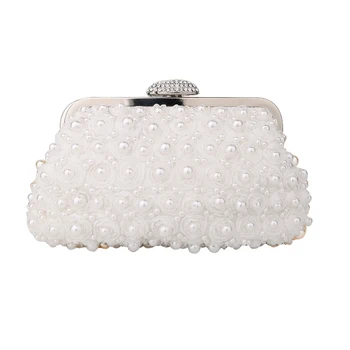 

bolsa feminina 2020 new lace dinner bag pearl clutch bag lady bag dress bag wedding bridesmaid bag shoulder bag