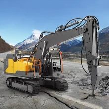 Детский игрушечный экскаватор с дистанционным управлением, модель три в одном, беспроводной пульт дистанционного управления, зарядка, инженерная игрушка для автомобиля