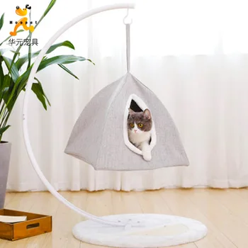 

Lovely Cat Climbing Tree Cat Hanging Swinging Basket Cat Beds Cat Toy Pet Cushion Portable Pets Supplies