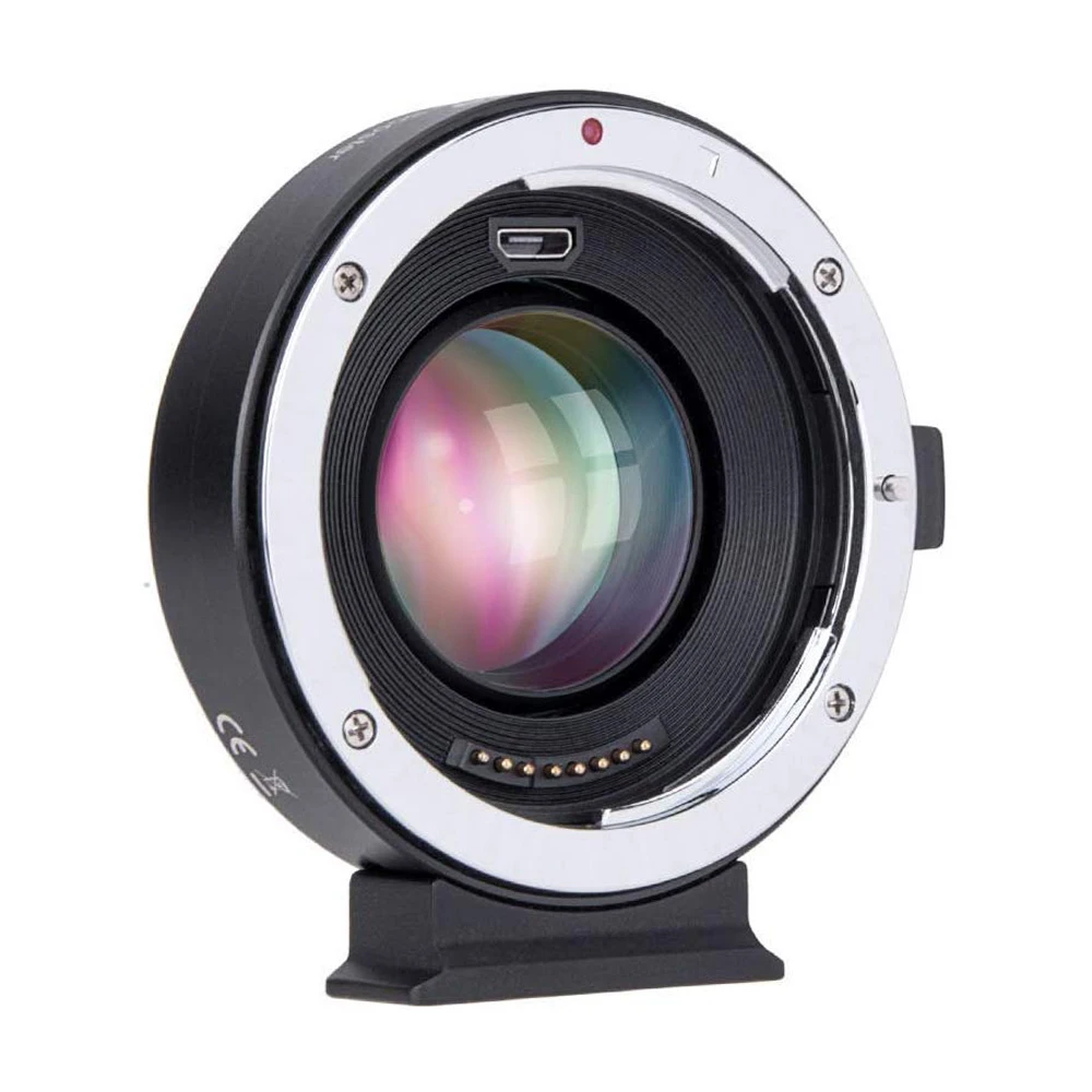 Commlite CM-EF-EOSM Booster for Canon EF to EOS M Camera 0.71x Speed AF Focal Reducer Lens Adapter for Canon EOS M6 M10 M50 M100