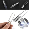 1Pc LED Tweezer Eyelash Eyebrow Eyes Hair Remover Tools Pince A Epiler Stainless Steel Eyebrow Tweezers Beauty Maquiagem Pinzas ► Photo 1/6