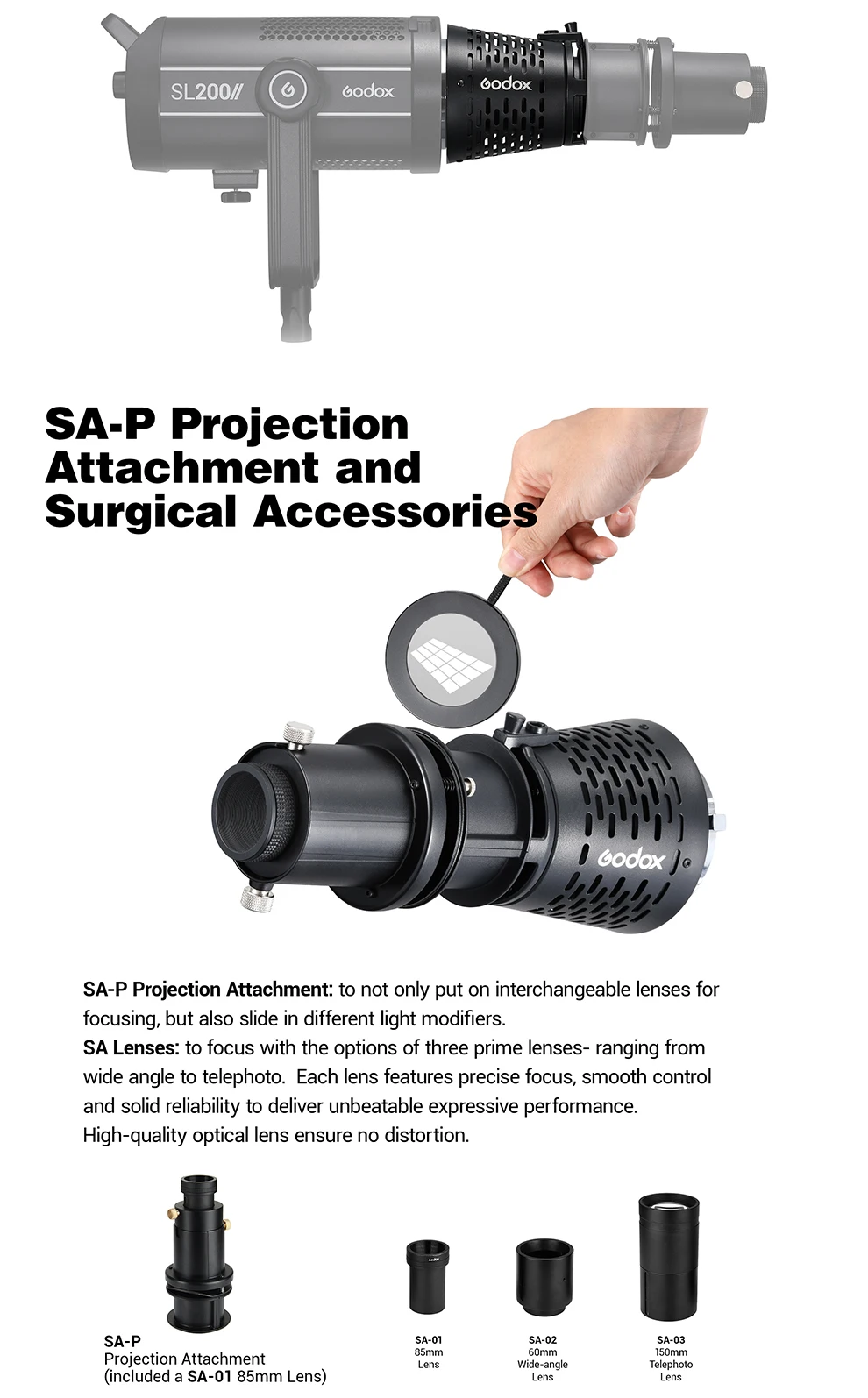 Godox SA17 Projection Kit - ZoomBH