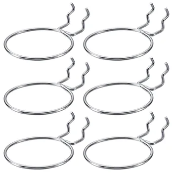 

Hook Cup Laundry Tool Jar Organizer Rings Hooks Accessories Holders Bin 6 Pegboard