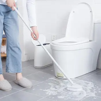 

Hand Push Long Handle Floor Brush Wide Scope of Application Daily Durability Swimming Pool Wall Bathtub Tile Home Accessory