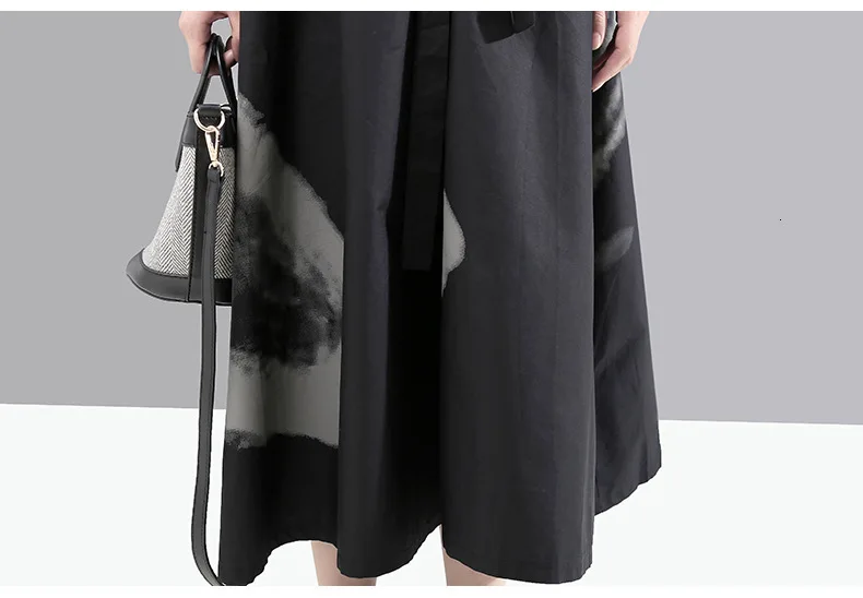 New Fashion Style Black Print Hit Color Vintage Dress Fashion Nova Clothing