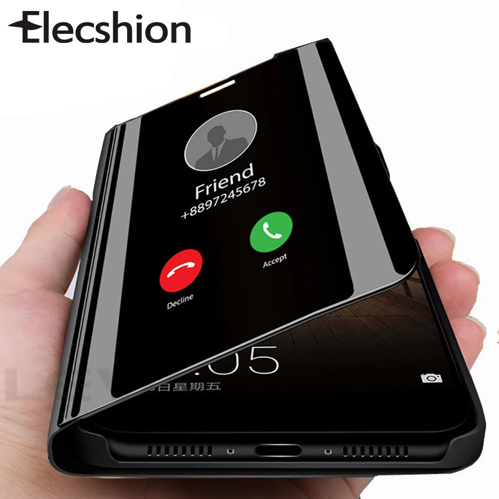 Elecshion зеркальный флип-чехол для телефона Xiaomi 9 9Tpro 9Lite A3 противоударный Полный