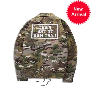 

Men Reta Jackets 2020 New Hip Hop Embroidered text Jacket Coats Fashion casual Single-breasted Coaches jacket Streetwear