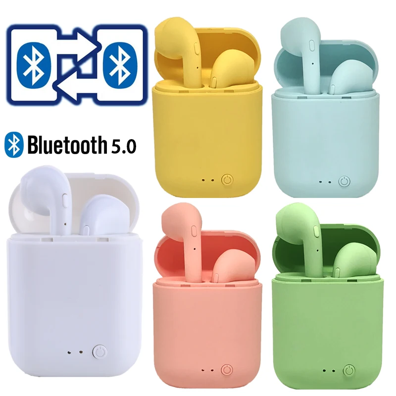 Беспроводные наушники i7Mini TWS Bluetooth 5 0 спортивные вкладыши гарнитура с зарядным
