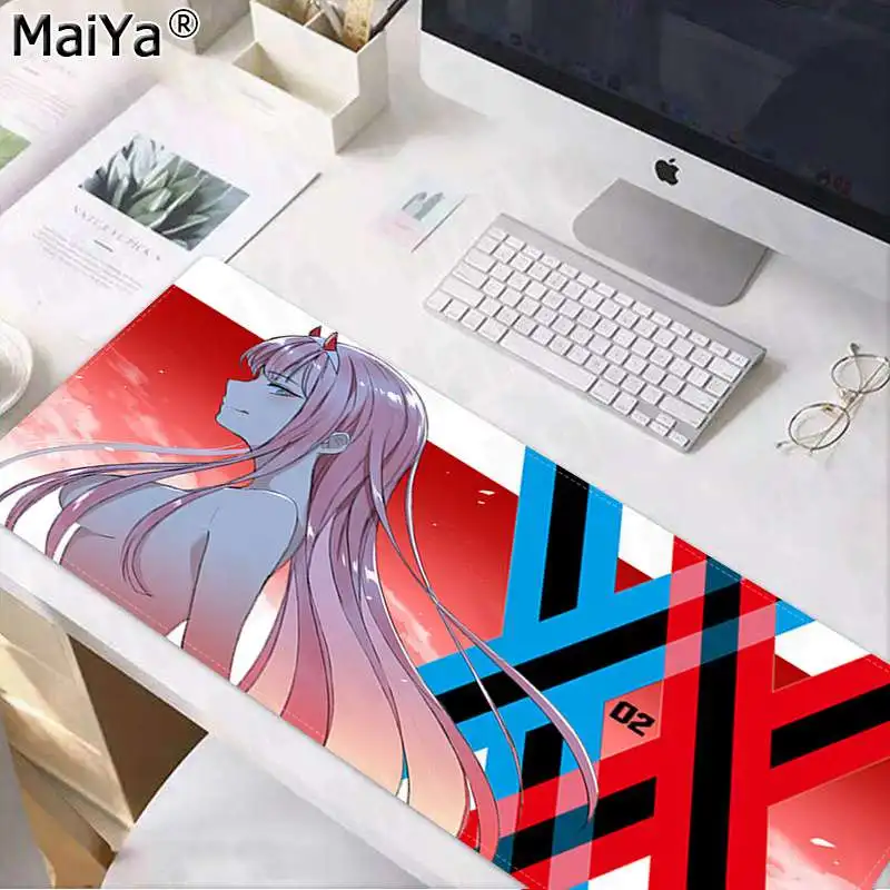 Maiya My Favorite Anime Darling in the FranXX ноутбук коврик для мыши большой коврик для мыши клавиатуры коврик - Цвет: Lock Edge 30x80cm