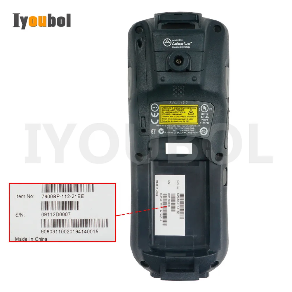 

Back Cover Replacement for Handheld Honeywell Dolphin 7600