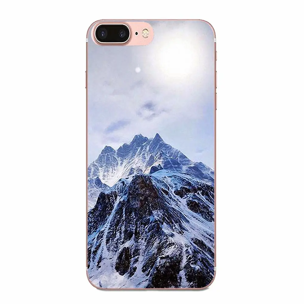 В продаже роскошный классный чехол для телефона зимний Снежный горный huawei Honor mate 7