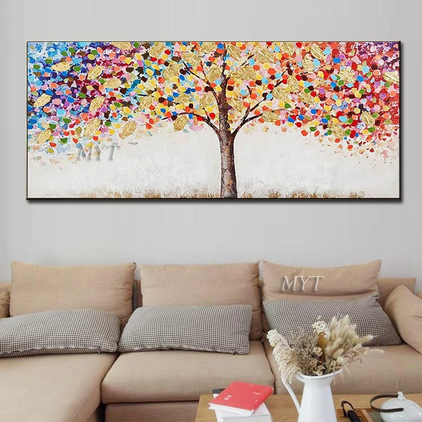 Billige Neue Ankunft Ölgemälde 100% Handmad Wand Kunst Wohnkultur Bild Moderne Handgemalte Ölgemälde Auf Leinwand Hochzeit Dekoration