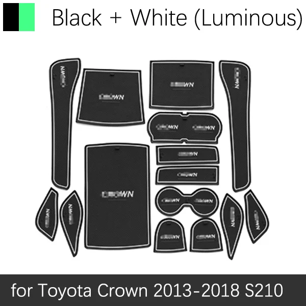 Коврик для двери для Toyota Crown 2013 S210 210 XIV 14th Gen Противоскользящий коврик слот для ворот противогрязный